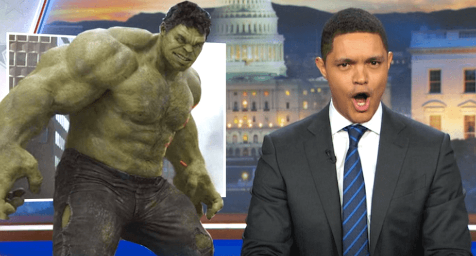 Trevor Noah compares unshackled Trump to ‘really angry Hulk’ — but even the Hulk respects women