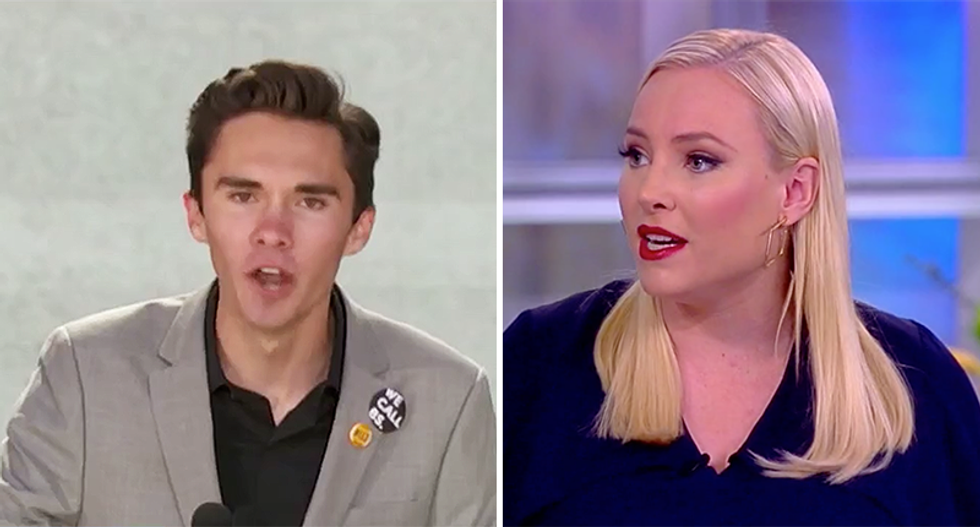 'The View's' Meghan McCain lashes out at Parkland student David Hogg for using profanity to attack the NRA