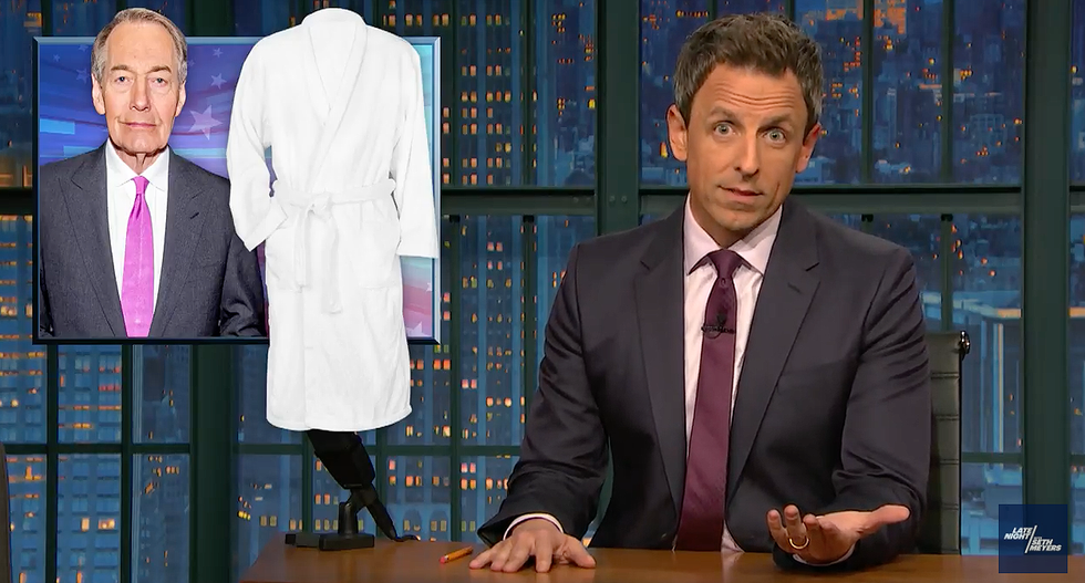 Seth Meyers counsels sexual harassers: 'If your face isn’t pulling in the babes -- your penis won't make the difference'
