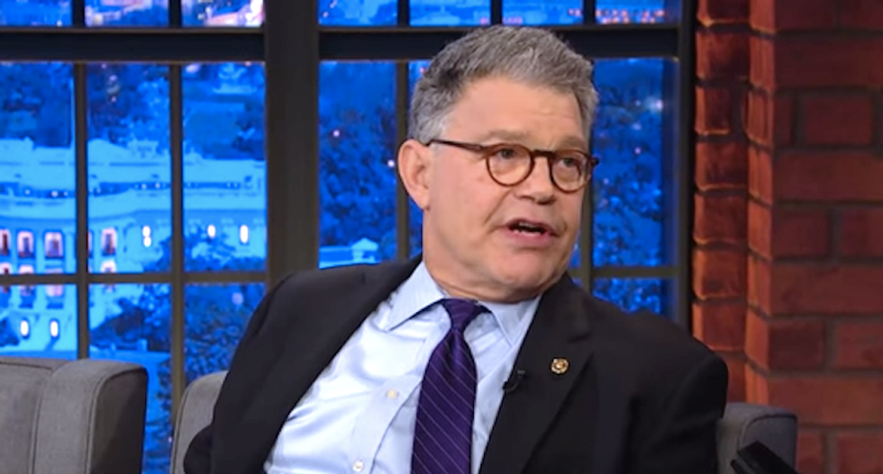 Al Franken nails Trump's 'locker room talk' about groping women: 'He may work out with Roger Ailes'