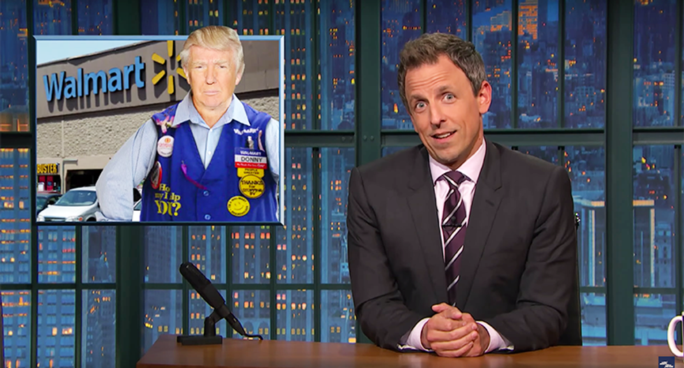 Seth Meyers rips 'superficial' Trump's 400-pound hacker claim: 'He fat-shamed a dude he just made up'