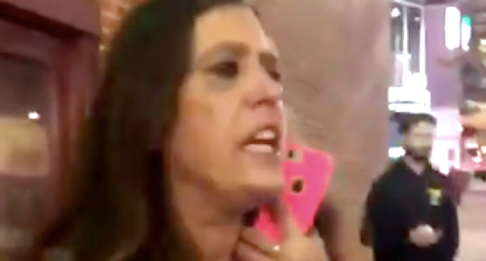 WATCH: White woman interrupts phone call to scream racial slurs at black men walking past