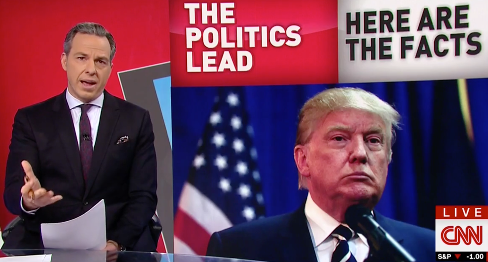 WATCH: Jake Tapper spells out the insidious truth behind Trump's 'insatiable hunger for glowing coverage'