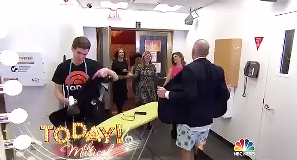 ‘Drink it in ladies!’ Video shows Matt Lauer walking around in his underwear off-set on 'Today Show'