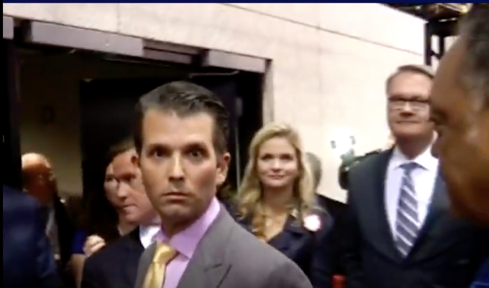 Senator demands Donald Trump Jr publicly explain why he lied about foreign contacts in his testimony