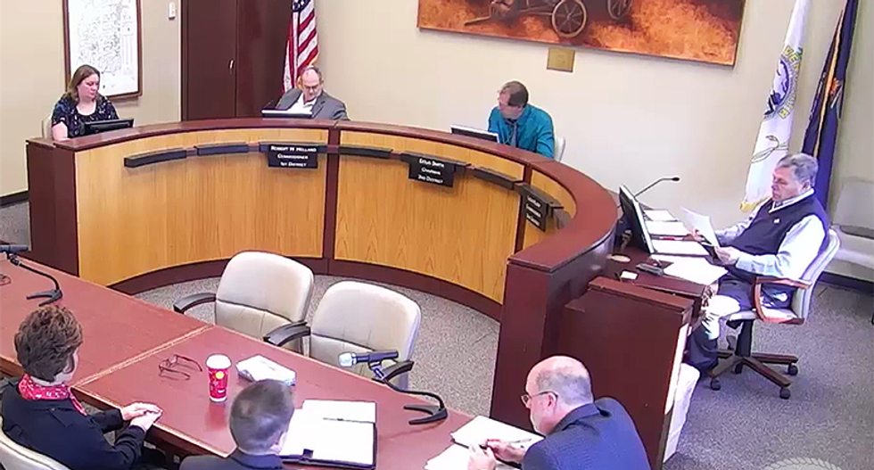 WATCH: Kansas official goes off on bizarre racist rant during holiday calendar discussion