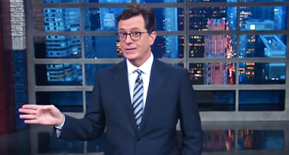 Stephen Colbert suggests new Trump campaign slogan: 'Seriously ladies, you could lose a few pounds'