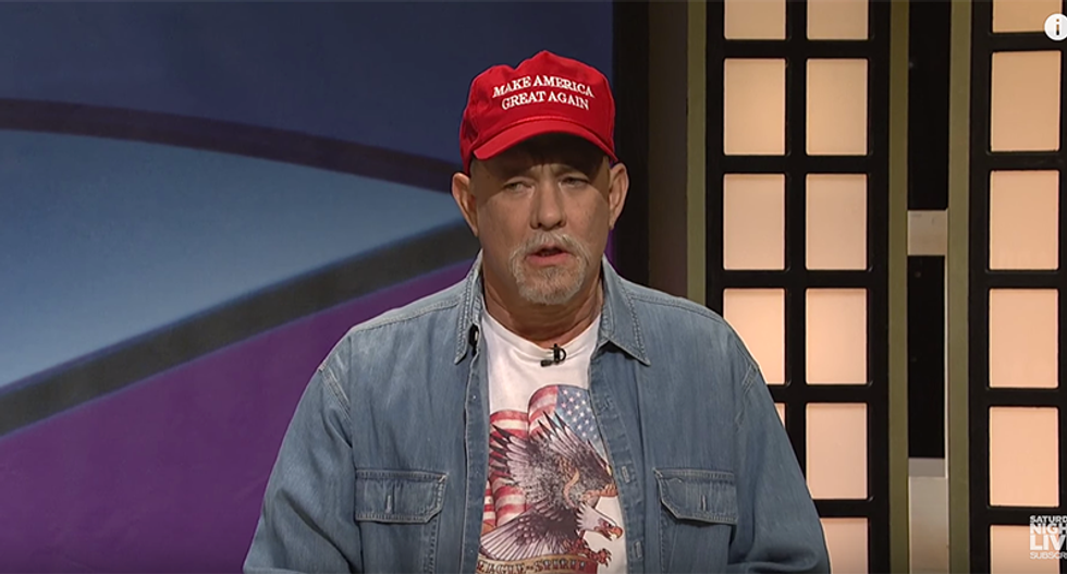 WATCH: Tom Hanks perfectly captures deplorable Trump supporters on SNL's 'Black Jeopardy'