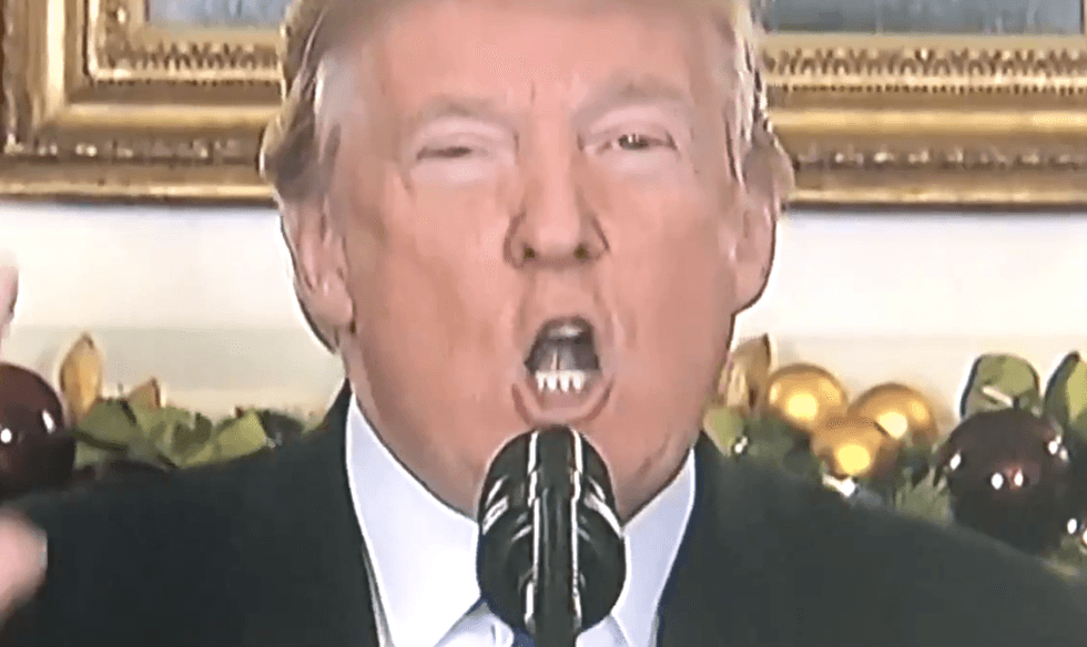 Trump Twitter-rages at Democrats over 'transparency' after he withholds memo critical of Nunes document