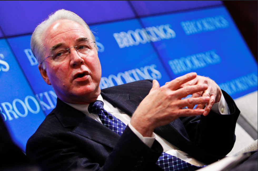 HHS Sec. Tom Price has charged taxpayers over $1 million in private and military planes since May: report