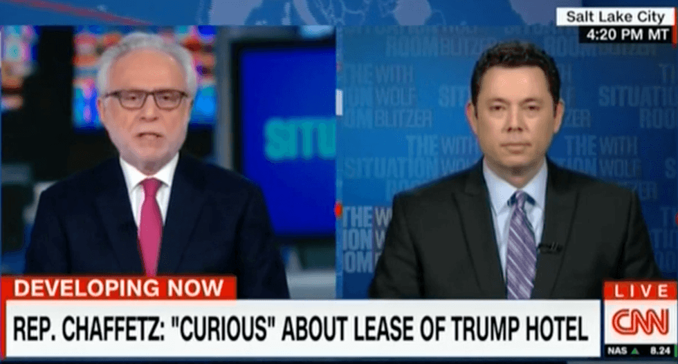 WATCH: Wolf Blitzer batters Jason Chaffetz for refusing to investigate Trump's conflicts of interest