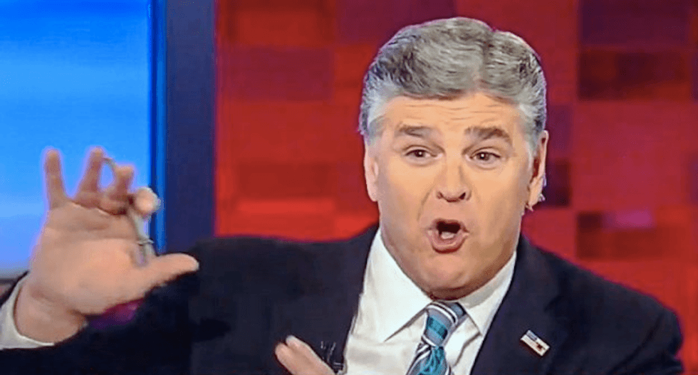 ‘It’s pretty pathetic’: Sean Hannity braces his audience for Trump rape accuser bombshell