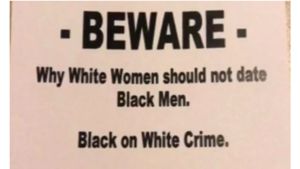 Racist fliers disbursed in Illinois can literally kill you: police