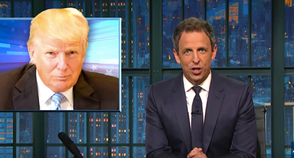 Seth Meyers mocks Trump's Miss Universe obsession: 'Nothing creepier than hanging around beauty pageants'