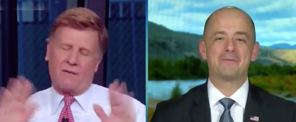 WATCH: CNBC Trump supporter reduced to yelling ‘BREXIT BREXIT’ in unbelievably insane interview