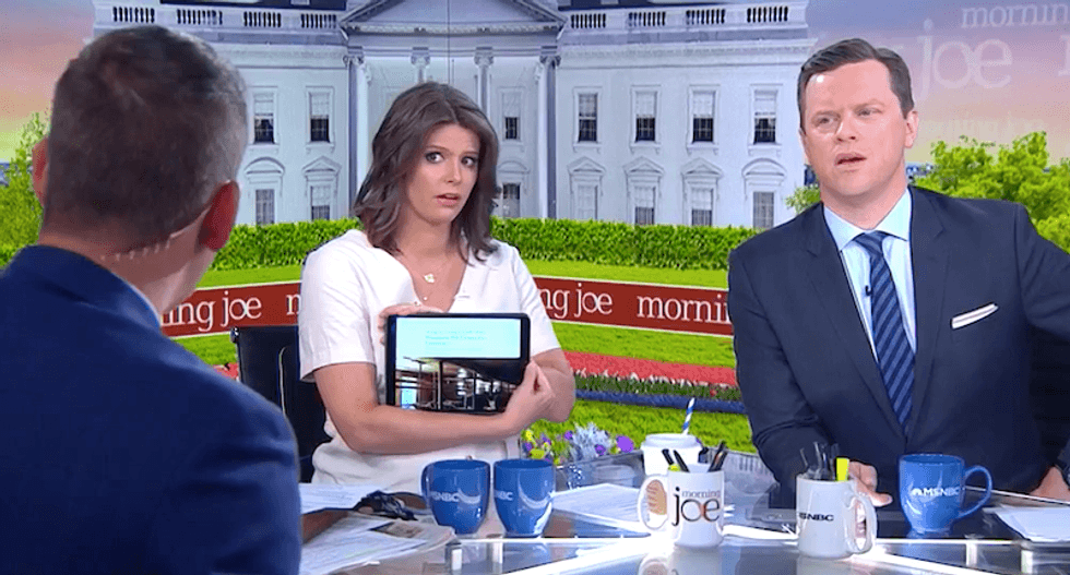 MSNBC hosts repeatedly bust GOP lawmaker’s claims about Trump tariffs in brutal interview: ‘You don’t believe that’