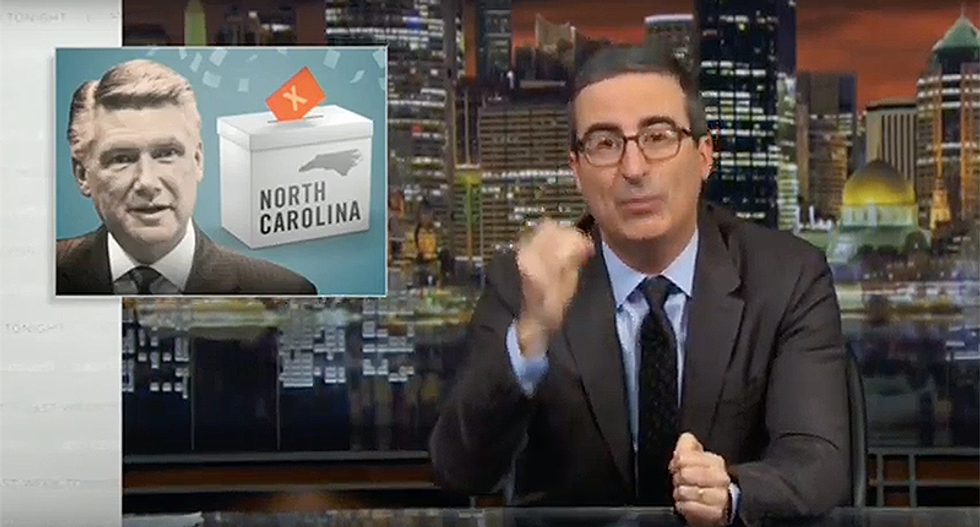 John Oliver takes down North Carolina Republican -- using his own words against him