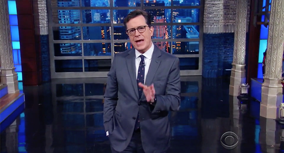 Stephen Colbert rips Trump over 'Slippery James Comey' tweet: 'I touched him -- his texture is dry and rough'