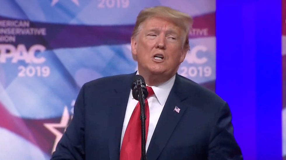 Trump trashes Mueller and Democrats' 'bullsh*t' investigations in manic CPAC rant