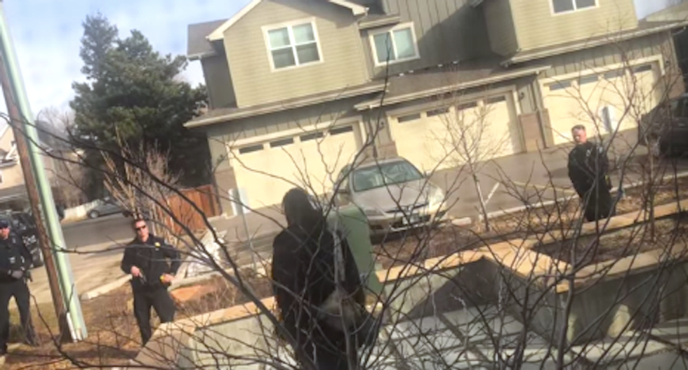 Colorado cops detain black man at gunpoint for picking up trash: 'This is my house -- I live here'