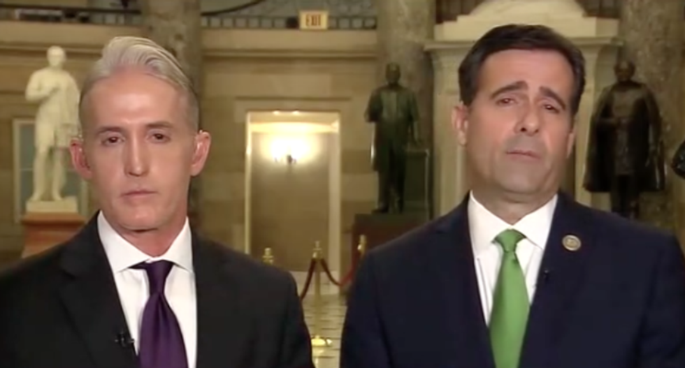 Republican claims there was an anti-Trump ‘secret society’ in the DOJ — but isn't sure 'it actually happened'