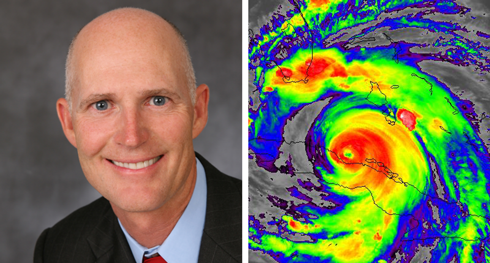 Here is how Florida Gov. Rick Scott escalated the potential for catastrophic flooding from Hurricane Irma