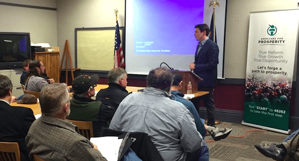 Koch stooges booed off stage in disastrous attempt to meddle in Montana's Medicaid debate
