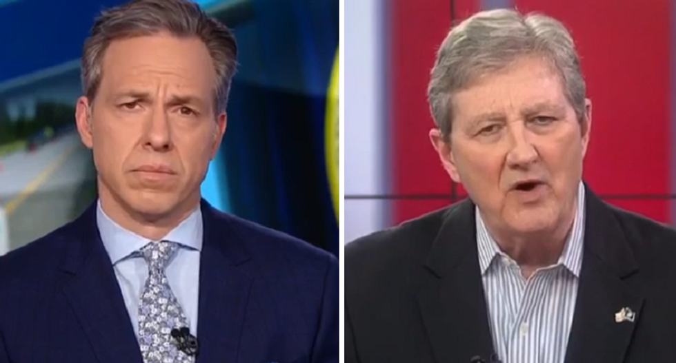 CNN's Tapper shuts down GOP senator's Trump tax rant after he calls Democrats 'dumb' for wanting to see them