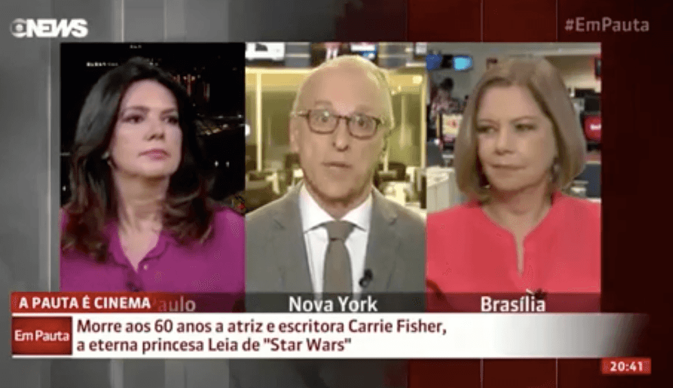 WATCH: News anchor makes excruciatingly awkward 'Chewbacca' noise during Carrie Fisher tribute