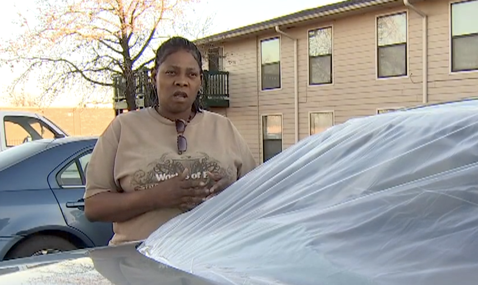 Road-raging Oklahoma racist hurls epithets and bashes in black woman's rear windshield