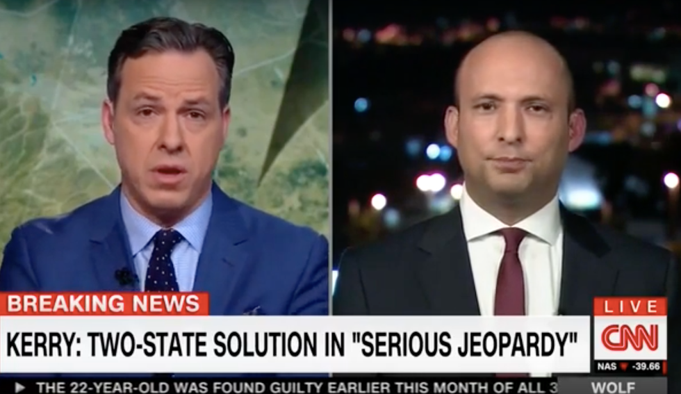 CNN's Tapper battles Israeli official who won't admit disputed settlements are disputed