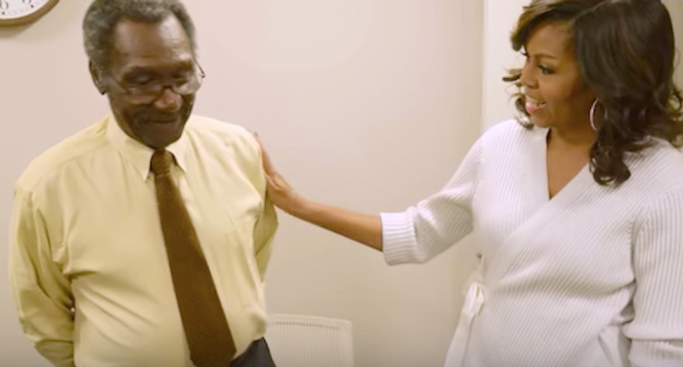 Michelle Obama has been trying to end homelessness for veterans -- and it's working