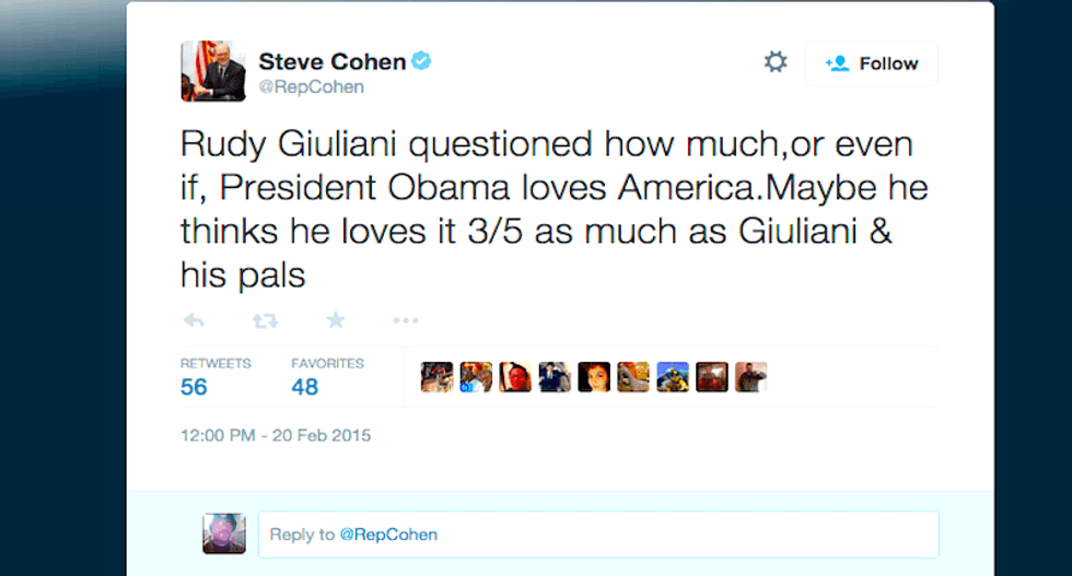 Rep. Steve Cohen wins the Internet with devastating '3/5' tweet on Giuliani's racism