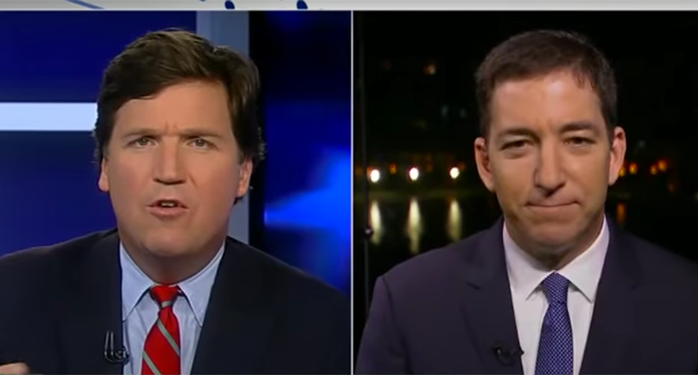 ‘Beyond a parody’: Glenn Greenwald scorched for Fox News interview with Tucker Carlson