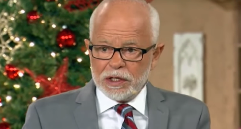 Televangelist Jim Bakker threatens viewers' grandkids with eternal damnation unless they buy his pancake mix