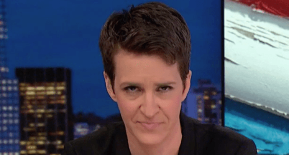 Maddow rains hell on Trump for 'sneaking' bombshell in the middle of Parkland tragedy: 'They have ice in their veins'