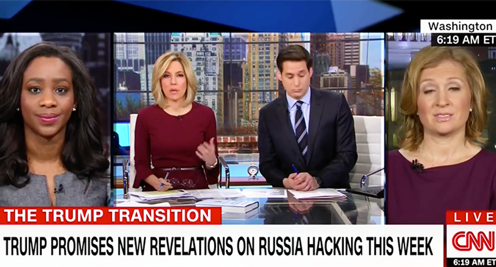 CNN panel puzzles over where Trump’s getting his info on hacking: 'Maybe somebody with ties to Russia'