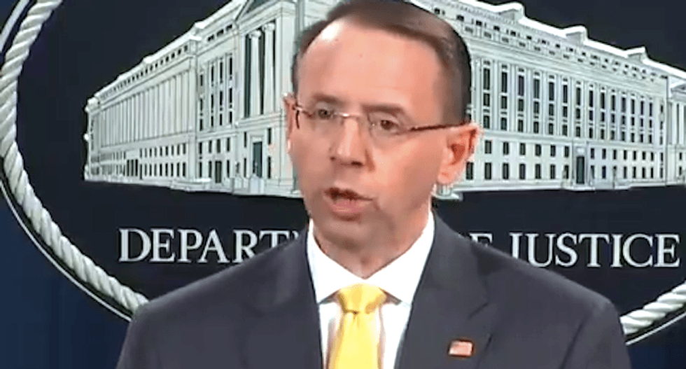 Deputy AG Rod Rosenstein to step down -- before Trump can fire him: report