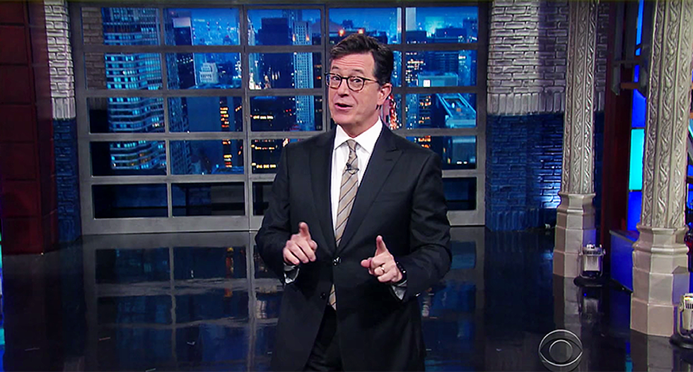 'I assume because they finally watched themselves': Colbert explains why Fox dropped slogan