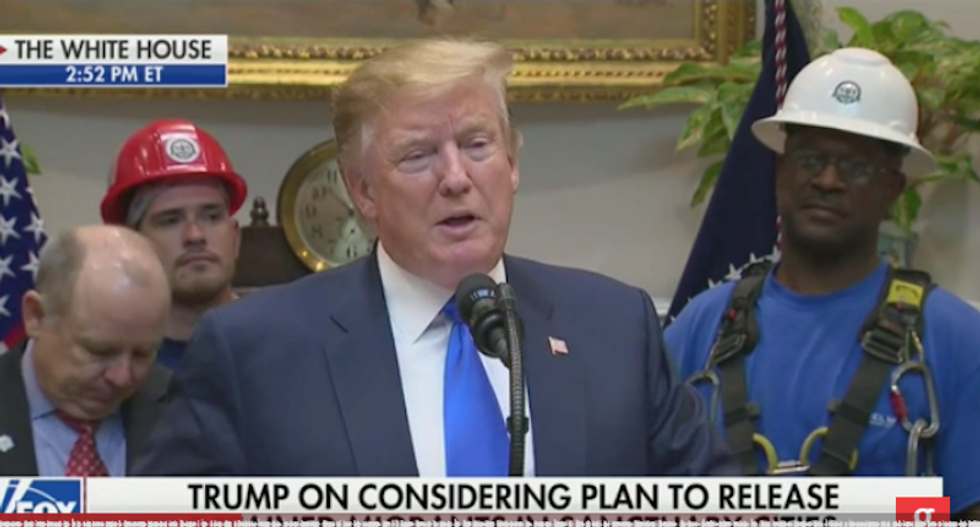 Trump rambles about sending an 'unlimited' number of people to California at 5G event