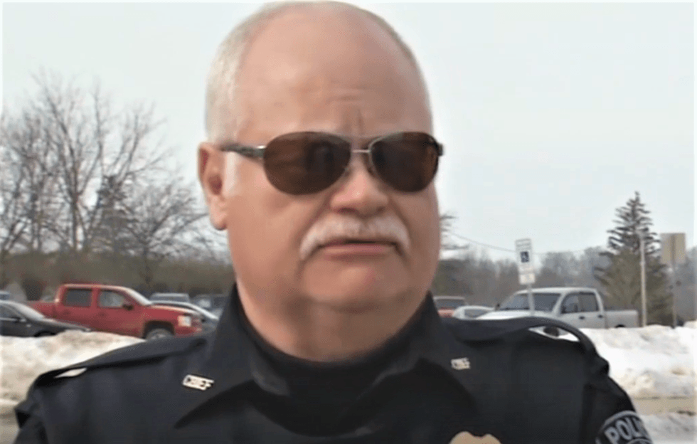 Police chief still on the job despite being busted for lewd and racist emails – and shooting himself in the foot