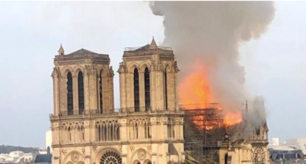 YouTube links Notre-Dame fire to 9/11 attacks