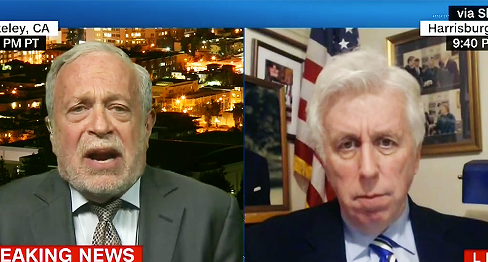Robert Reich has WTF moment after Jeffrey Lord suggests the intelligence community is 'attacking' Trump