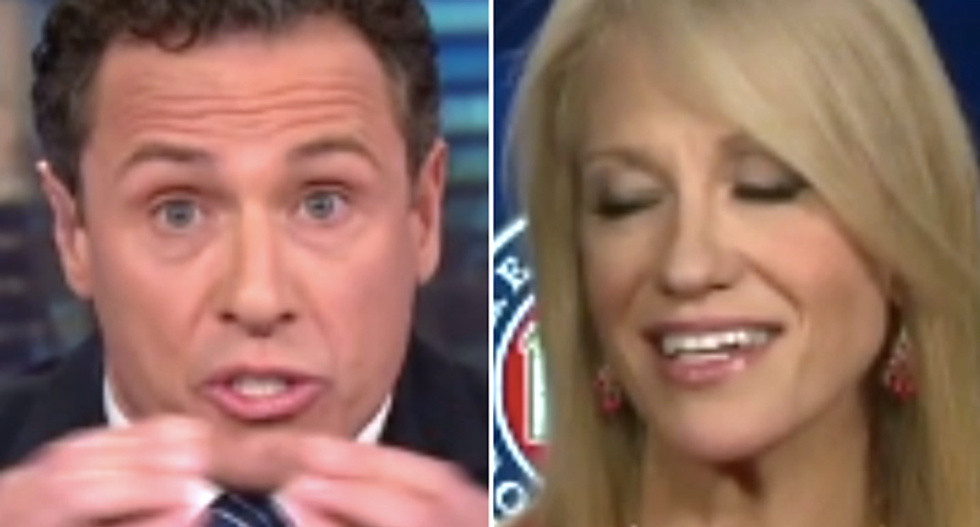 CNN’s Chris Cuomo grills Kellyanne Conway in epic battle over Trump’s dismissal of Russian hacks