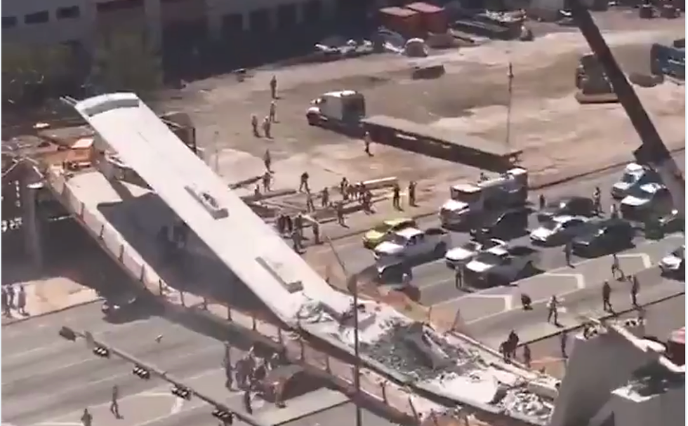 Two companies behind collapsed $14 million Florida pedestrian bridge also built other collapsed bridges: report