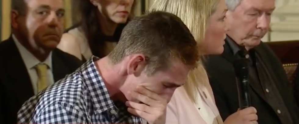 'It's still happening': Parkland survivor sobs in the White House during Trump's mass shooting listening session