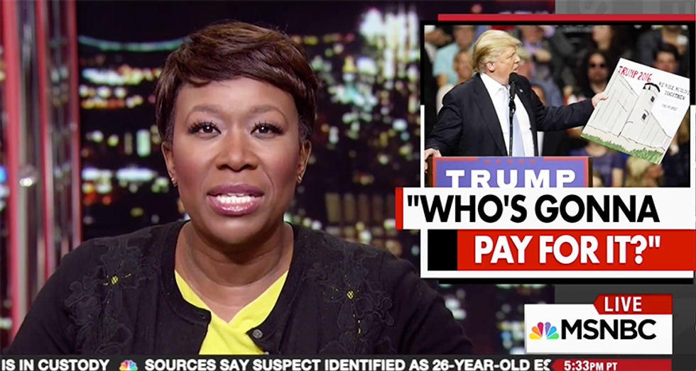 Joy Reid nails hypocrite 'fiscal conservatives' fine with Trump's big spending on the 'Great Wall'