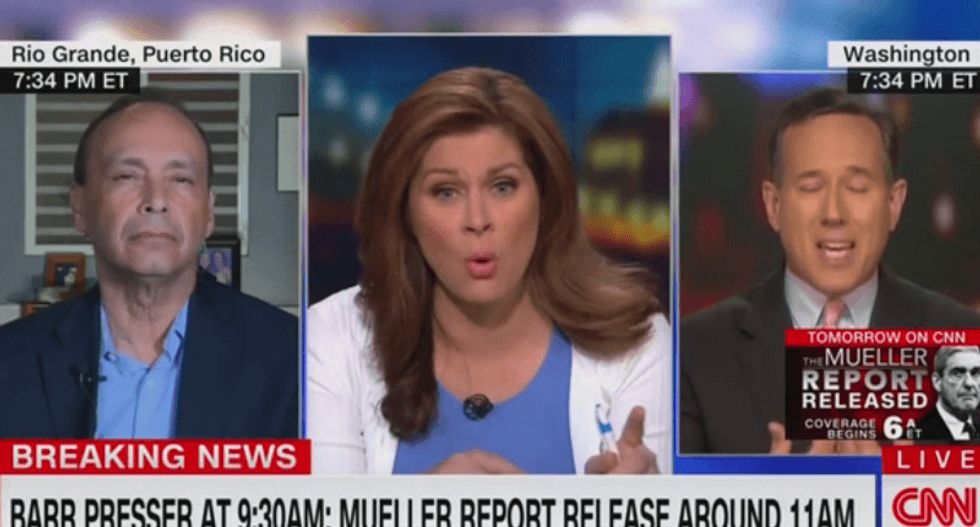 CNN's Erin Burnett schools Rick Santorum for conspiracy claim the FBI 'spied' on Trump