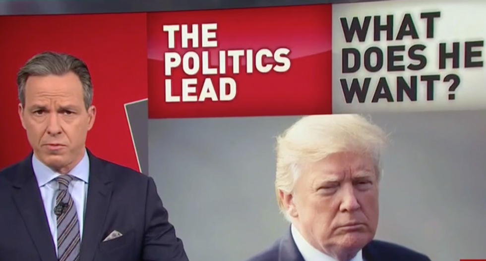 Jake Tapper knocks Trump's claim he'd confront school shooter: Same man 'repeatedly sought deferments to avoid' Vietnam