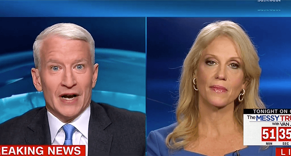 Cooper wrecks Kellyanne Conway for denying intel report: 'You weren't in the briefing. You don't know'